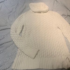 JCREW White Turtleneck Sweater